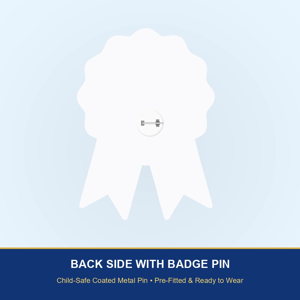 Bow Tie Theme Paper Badges For Kids Birthday Party Supplies (Pack Of 16) - 300 GSM Premium Cardstock with Pin (3.7 x 3 Inch) - Premium Handcrafted 300 GSM Theme Badges by Party Decor Mall India - View 3