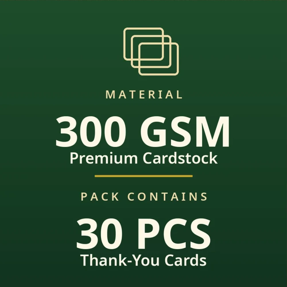 Chutti Kannama Theme Thank You Cards Birthday Party Supplies (PACK OF 30) - 280 GSM Matte Fine-Art Cardstock (2.5 x 3.5 Inch) - Premium Party Decor Supply by Party Decor Mall - View 3