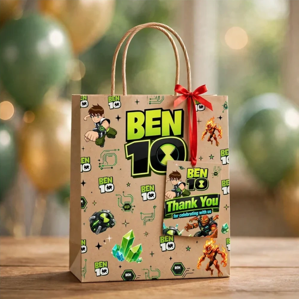 Ben10 Theme Thank You Cards Birthday Party Supplies (PACK OF 30) - 280 GSM Matte Fine-Art Cardstock (2.5 x 3.5 Inch) - Premium Party Decor Supply by Party Decor Mall - View 4