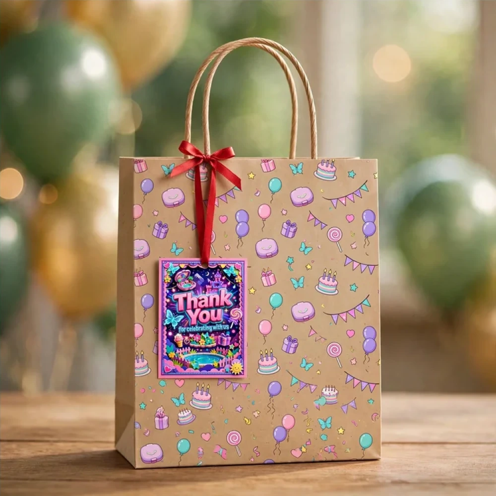 Polly Pocket Theme Thank You Cards Birthday Party Supplies (PACK OF 30) - 280 GSM Matte Fine-Art Cardstock (2.5 x 3.5 Inch) - Premium Party Decor Supply by Party Decor Mall - View 4