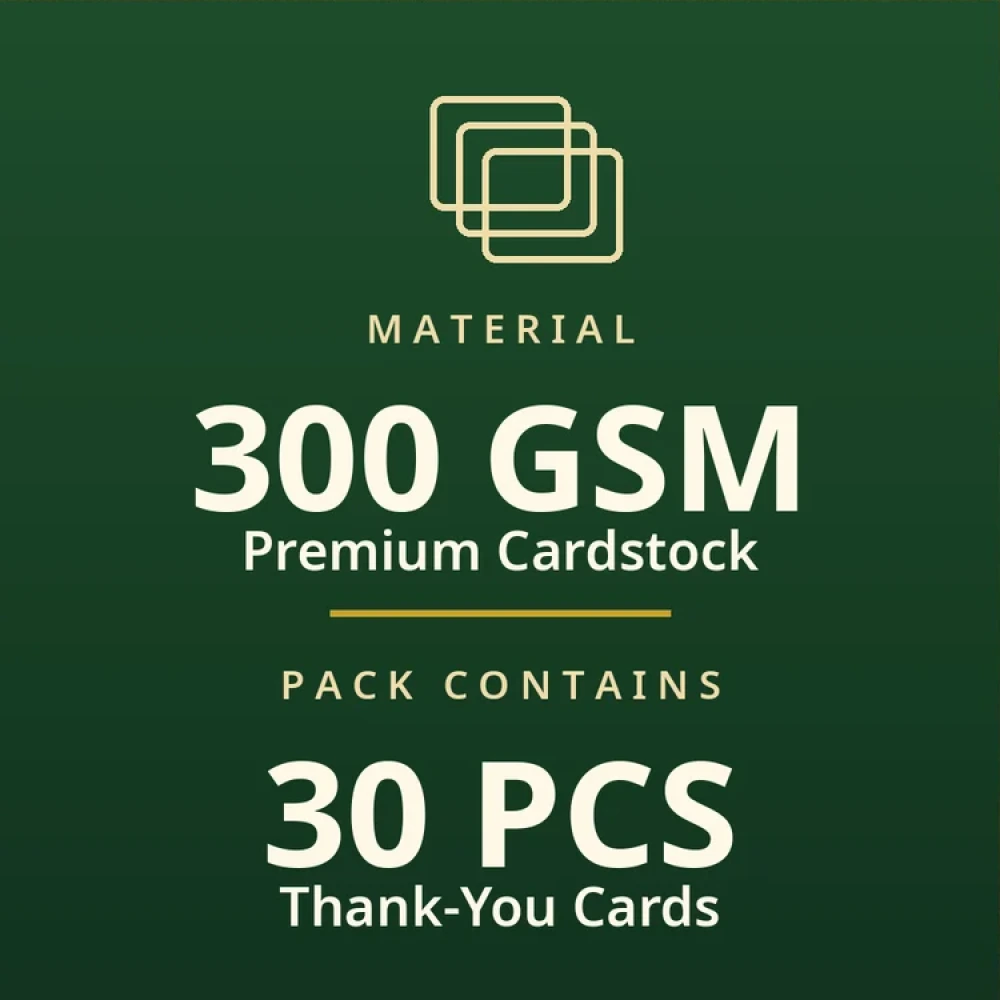Treasure Hunt Theme Thank You Cards Birthday Party Supplies (PACK OF 30) - 280 GSM Matte Fine-Art Cardstock (2.5 x 3.5 Inch) - Premium Party Decor Supply by Party Decor Mall - View 3