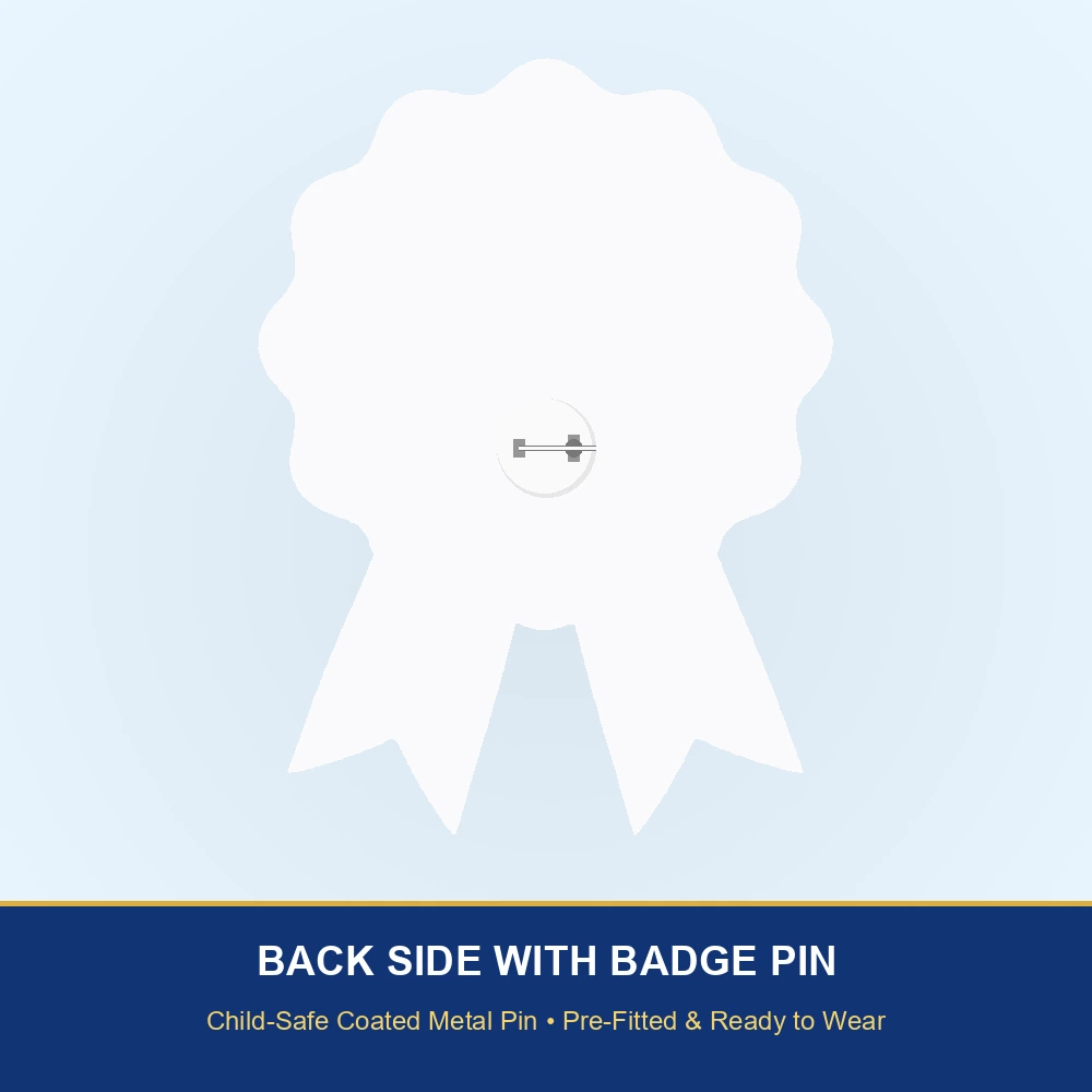 Aqua Mermaid Theme Theme Badges Birthday Party Supplies (PACK OF 16) - 300 GSM Premium Cardstock with Pin (3.7 x 3 Inch) - Premium Party Decor Supply by Party Decor Mall - View 3