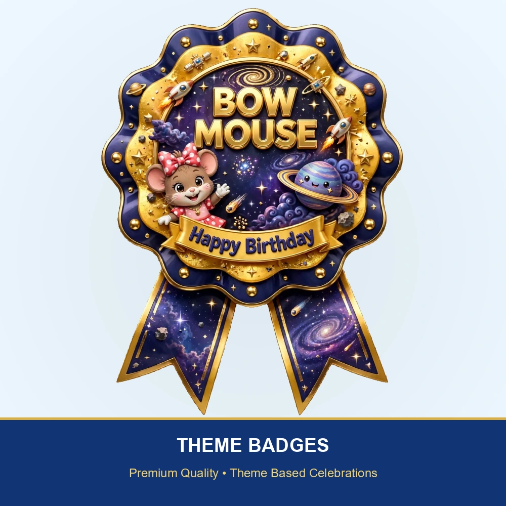 Minnie Mouse Theme Theme Badges Birthday Party Supplies (PACK OF 16) - 300 GSM Premium Cardstock with Pin (3.7 x 3 Inch) - Premium Party Decor Supply by Party Decor Mall - View 2