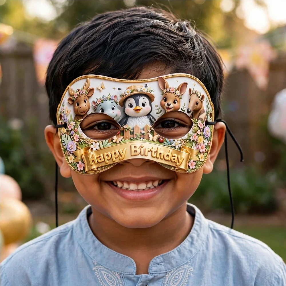Backyardigans Theme Party Mask Birthday Party Supplies (PACK OF 12) - 280 GSM Cardstock with Soft Stretchable Elastic Band (7 Inches wide) - Premium Party Decor Supply by Party Decor Mall - View 4