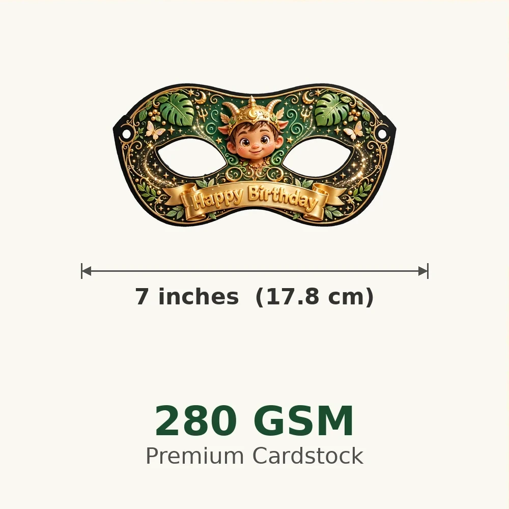 Loki Theme Party Mask Birthday Party Supplies (PACK OF 12) - 280 GSM Cardstock with Soft Stretchable Elastic Band (7 Inches wide) - Premium Party Decor Supply by Party Decor Mall - View 3