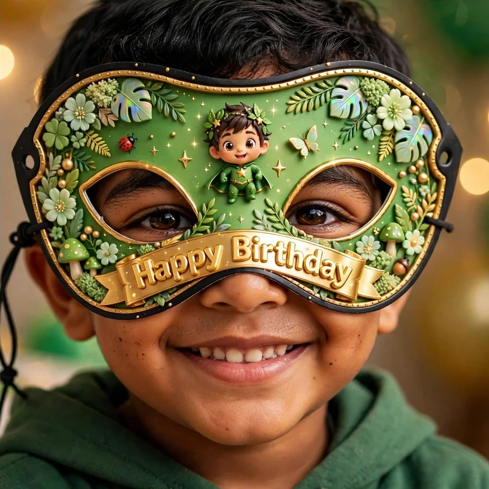 Hulk Theme Party Mask Birthday Party Supplies (PACK OF 12) - 280 GSM Cardstock with Soft Stretchable Elastic Band (7 Inches wide) - Premium Party Decor Supply by Party Decor Mall - View 4