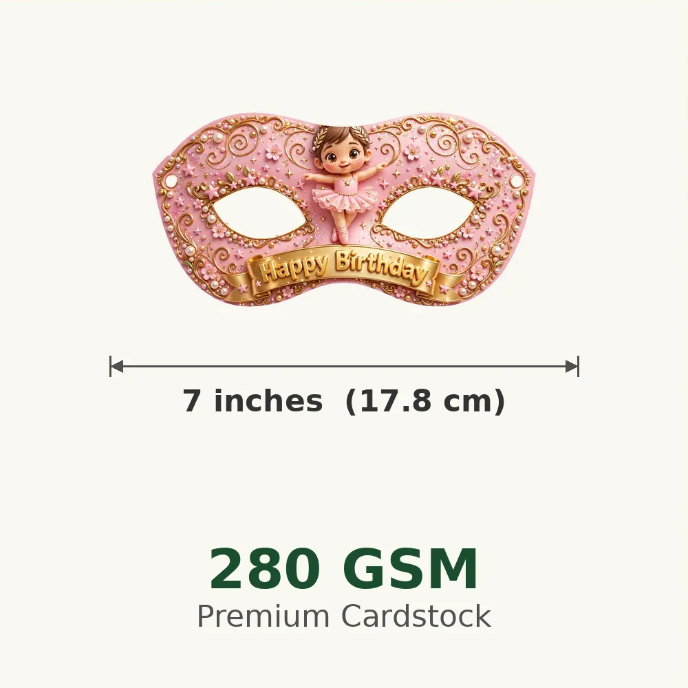 Aqua Mermaid Theme Party Mask Birthday Party Supplies (PACK OF 12) - 280 GSM Cardstock with Soft Stretchable Elastic Band (7 Inches wide) - Premium Party Decor Supply by Party Decor Mall - View 3