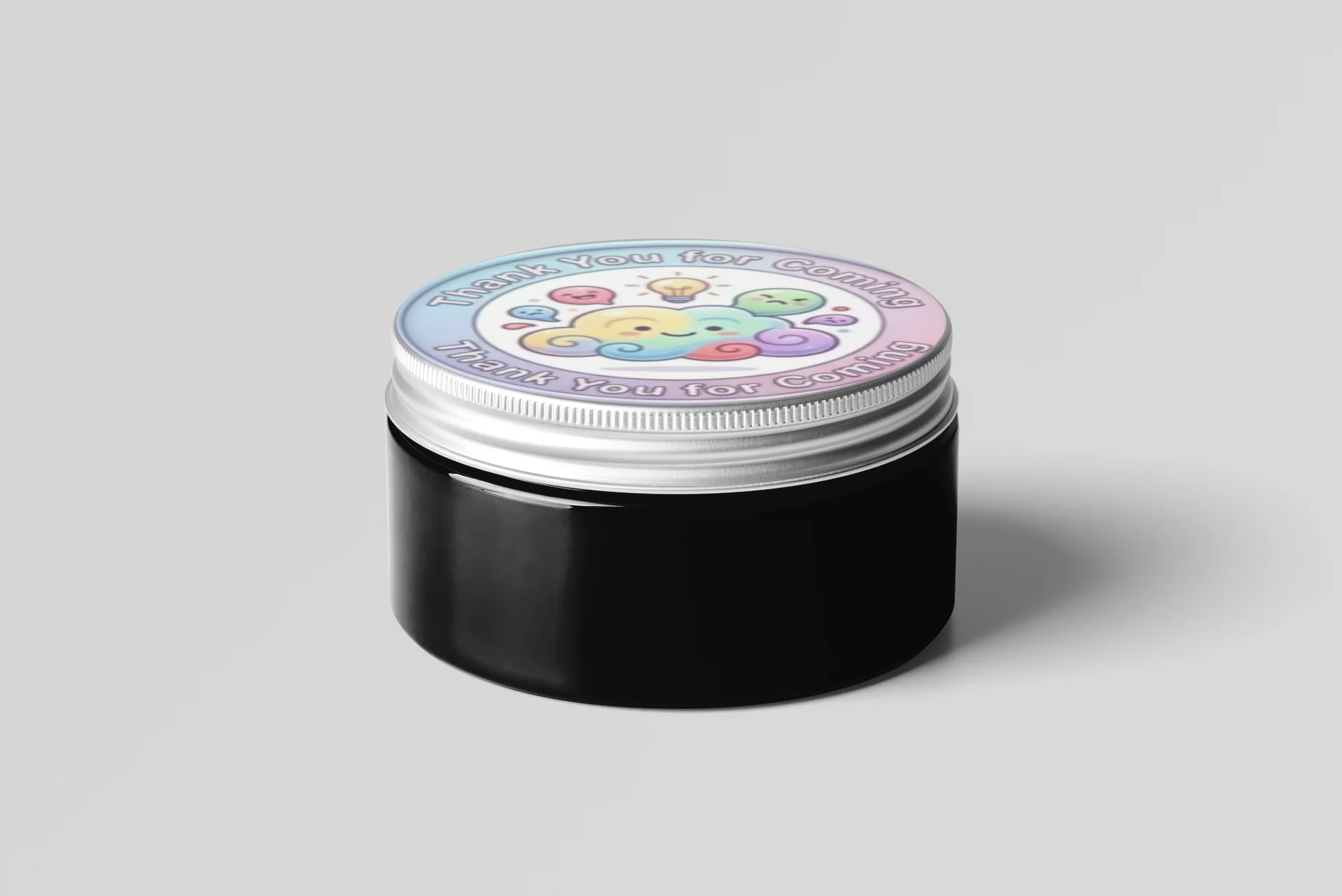 Rainbow Cloud Theme- Return Gift/birthday decor Thankyou Sticker (6 CM/Sticker/Mixcolour/24Pcs) - Premium Handcrafted 300 GSM Return Gift Label Stickers by Party Decor Mall India - View 5