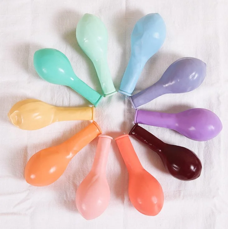 Mix Colour Pastel Balloons - 50 Pcs - Premium Handcrafted 300 GSM Balloons by Party Decor Mall India - View 2