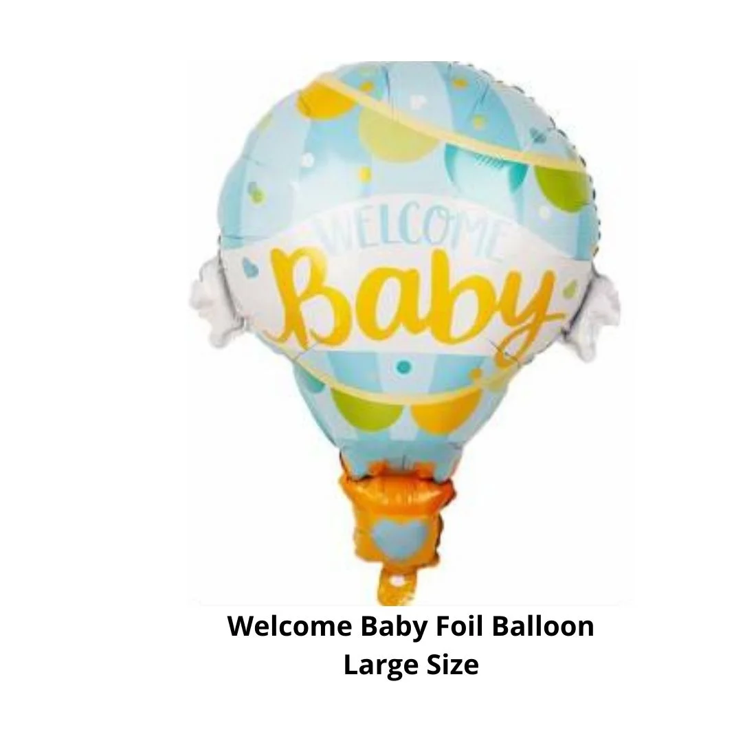 Welcome baby - 5 Balloon Bouquet - Premium Handcrafted 300 GSM Balloons & Decor by Party Decor Mall India - View 2