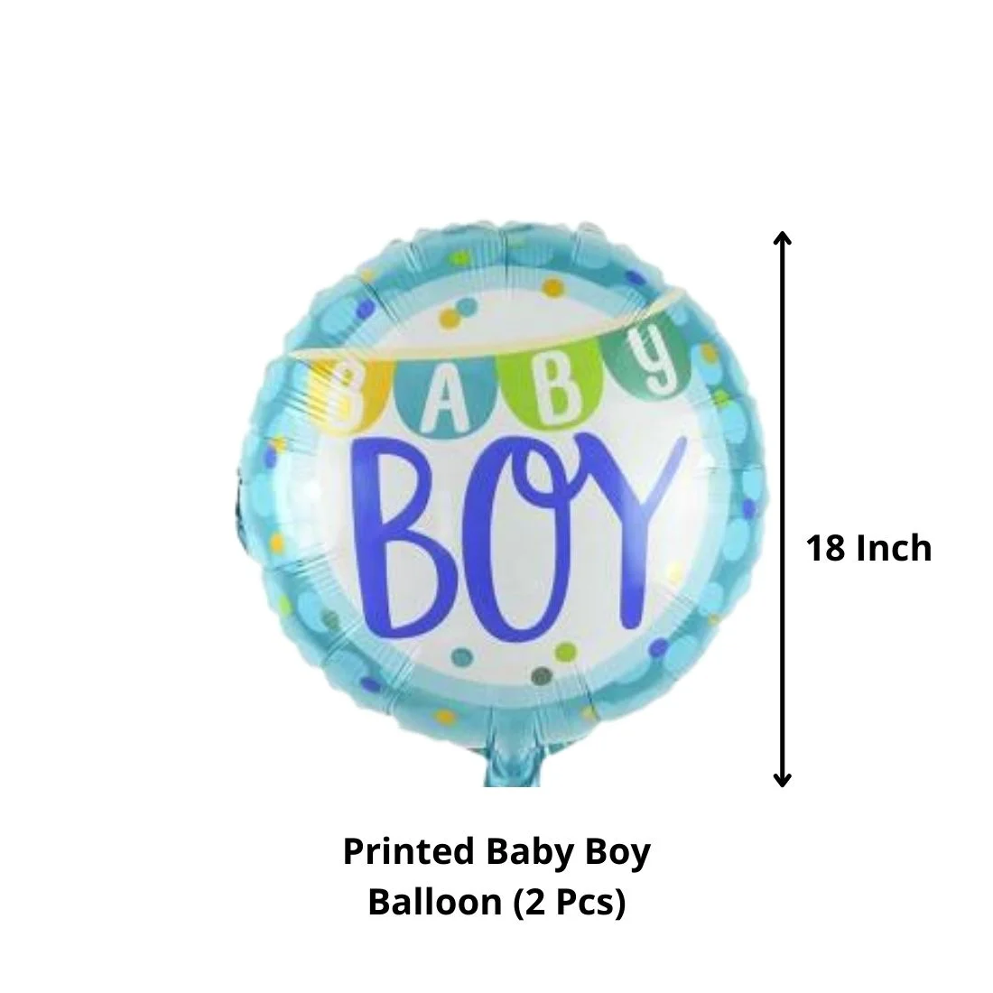 Welcome baby - 5 Balloon Bouquet - Premium Handcrafted 300 GSM Balloons & Decor by Party Decor Mall India - View 3