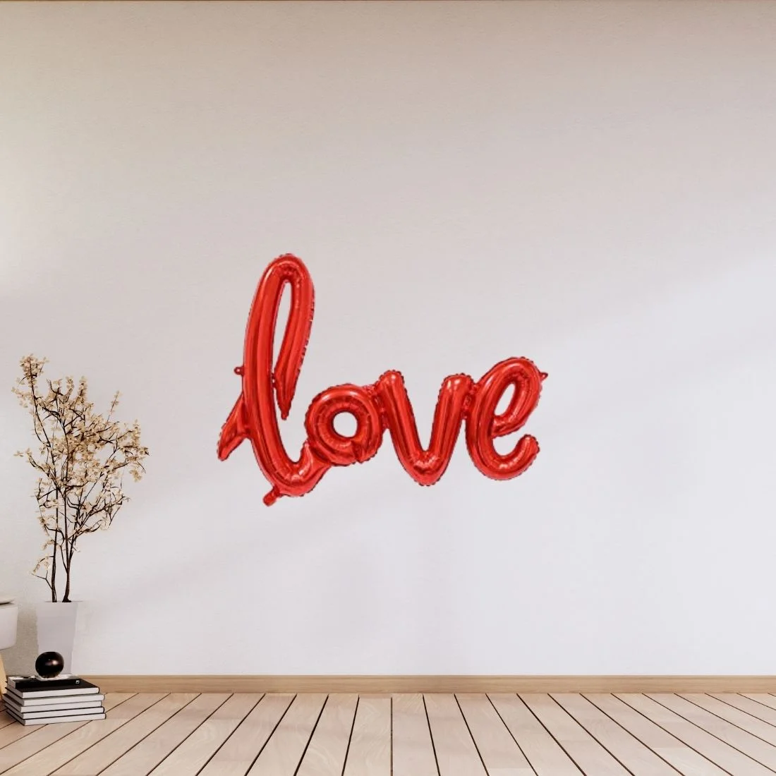 8 Pcs Golden Fringe - Red Love Foil Balloon & Heart Balloon Combo - Premium Handcrafted 300 GSM Balloon Kit by Party Decor Mall India - View 5