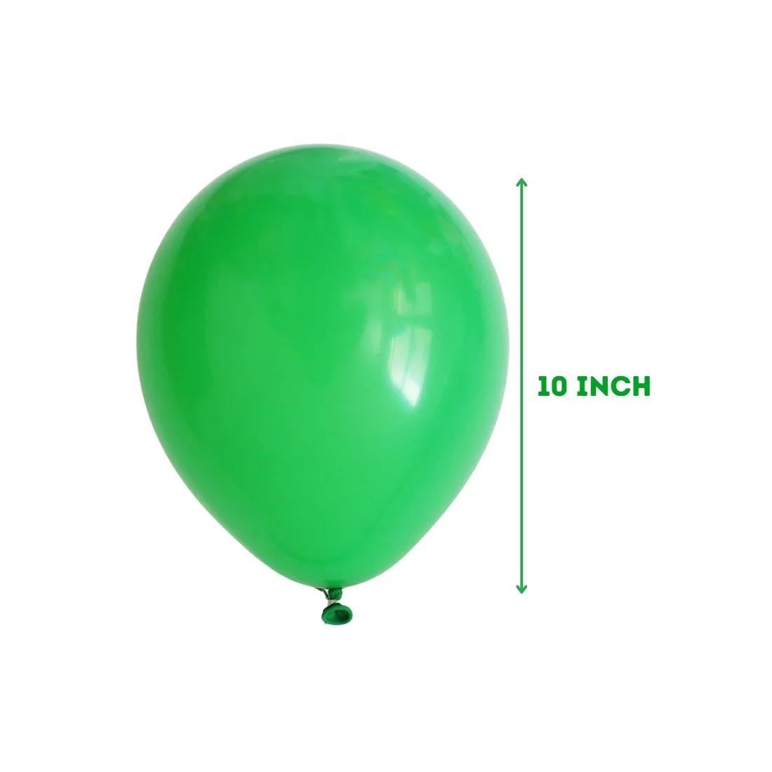 Latex Balloons(Green) 10" (Pack of 50) - Premium Handcrafted 300 GSM Latex Balloons, Balloons by Party Decor Mall India - View 2