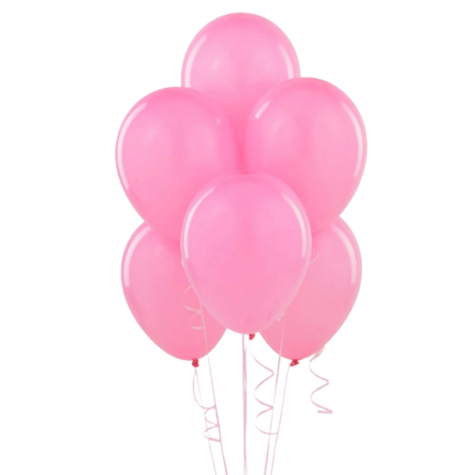 Pastel Pink Balloons(Pink) 10" (Pack of 50) - Premium Handcrafted 300 GSM Balloons by Party Decor Mall India - View 1