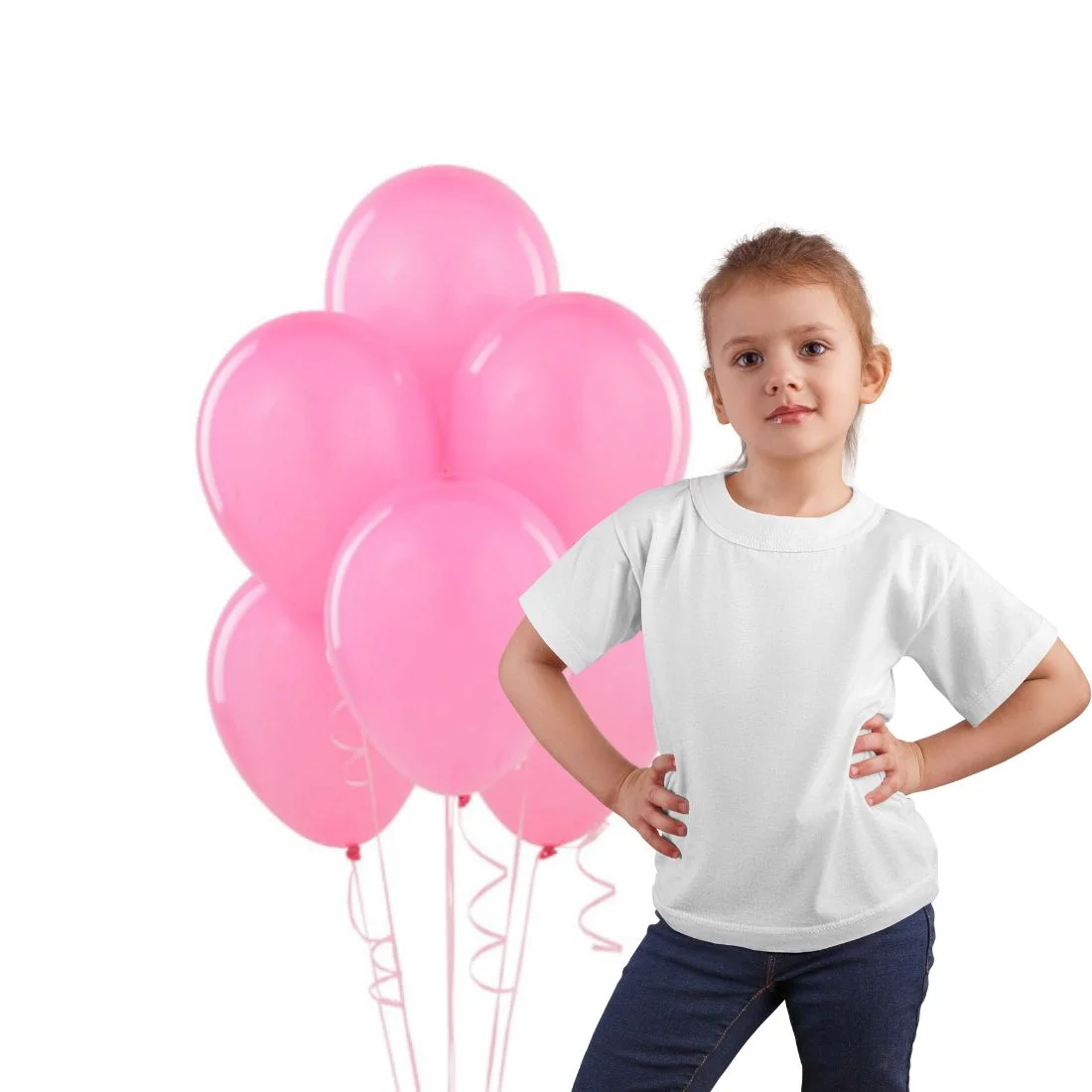 Pastel Pink Balloons(Pink) 10" (Pack of 50) - Premium Handcrafted 300 GSM Balloons by Party Decor Mall India - View 4