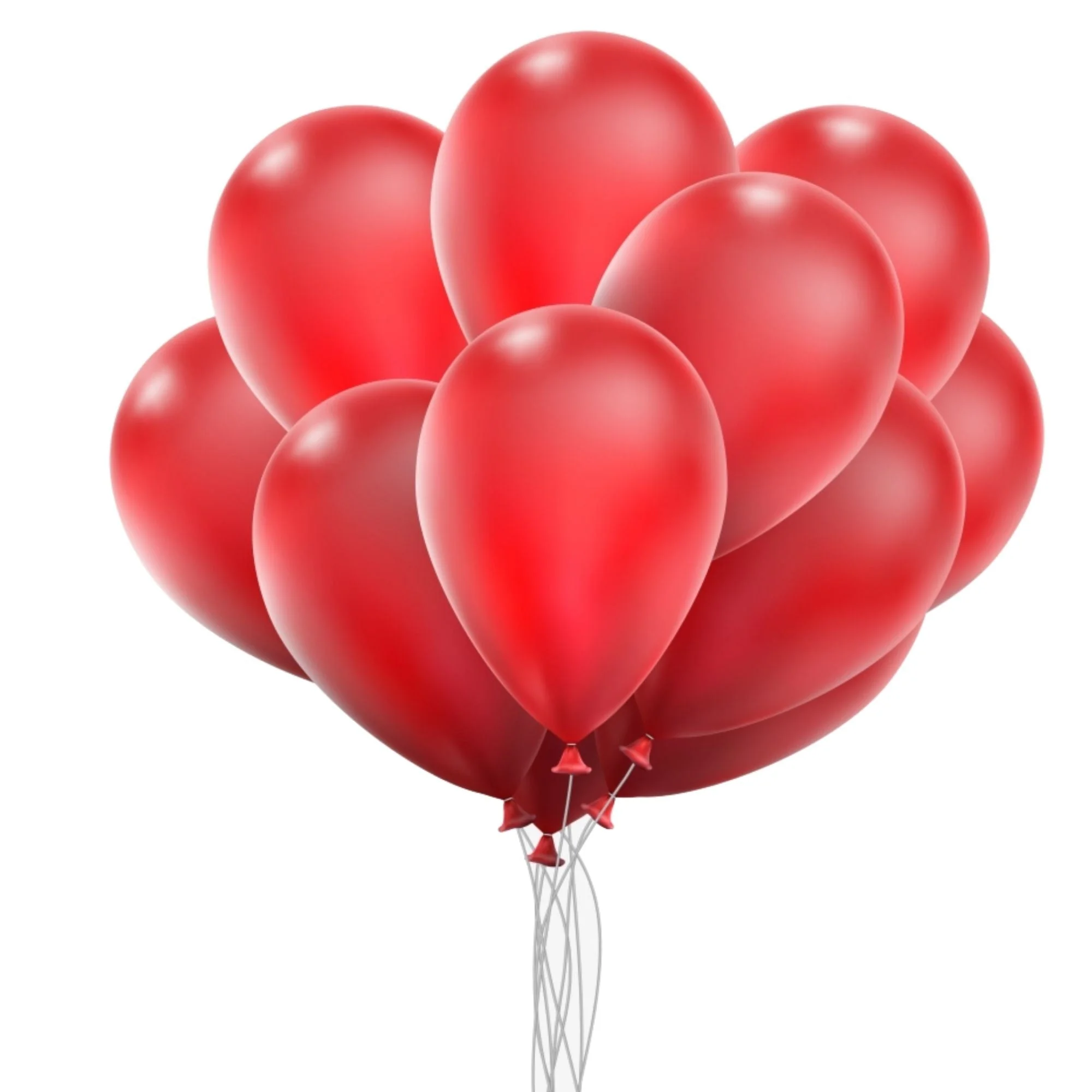 Latex Balloons(Red) 10" (Pack of 50) - Premium Handcrafted 300 GSM Latex Balloons, Balloons by Party Decor Mall India - View 1