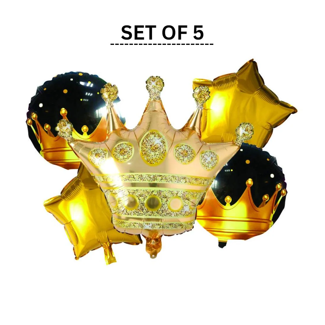 5Pcs Crown set - Premium Handcrafted 300 GSM Party Supplies by Party Decor Mall India - View 5