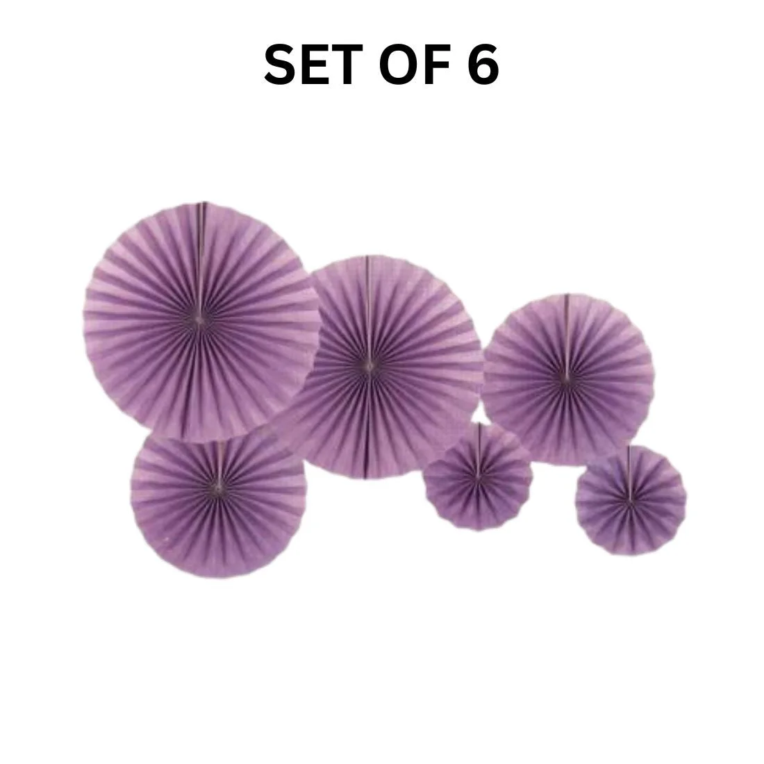 Purple Paper Fan Decoration for Birthday Decoration, Birthday Party, Wall Decoration, Hanging Decoration - Premium Handcrafted 300 GSM Birthday Decoration by Party Decor Mall India - View 3