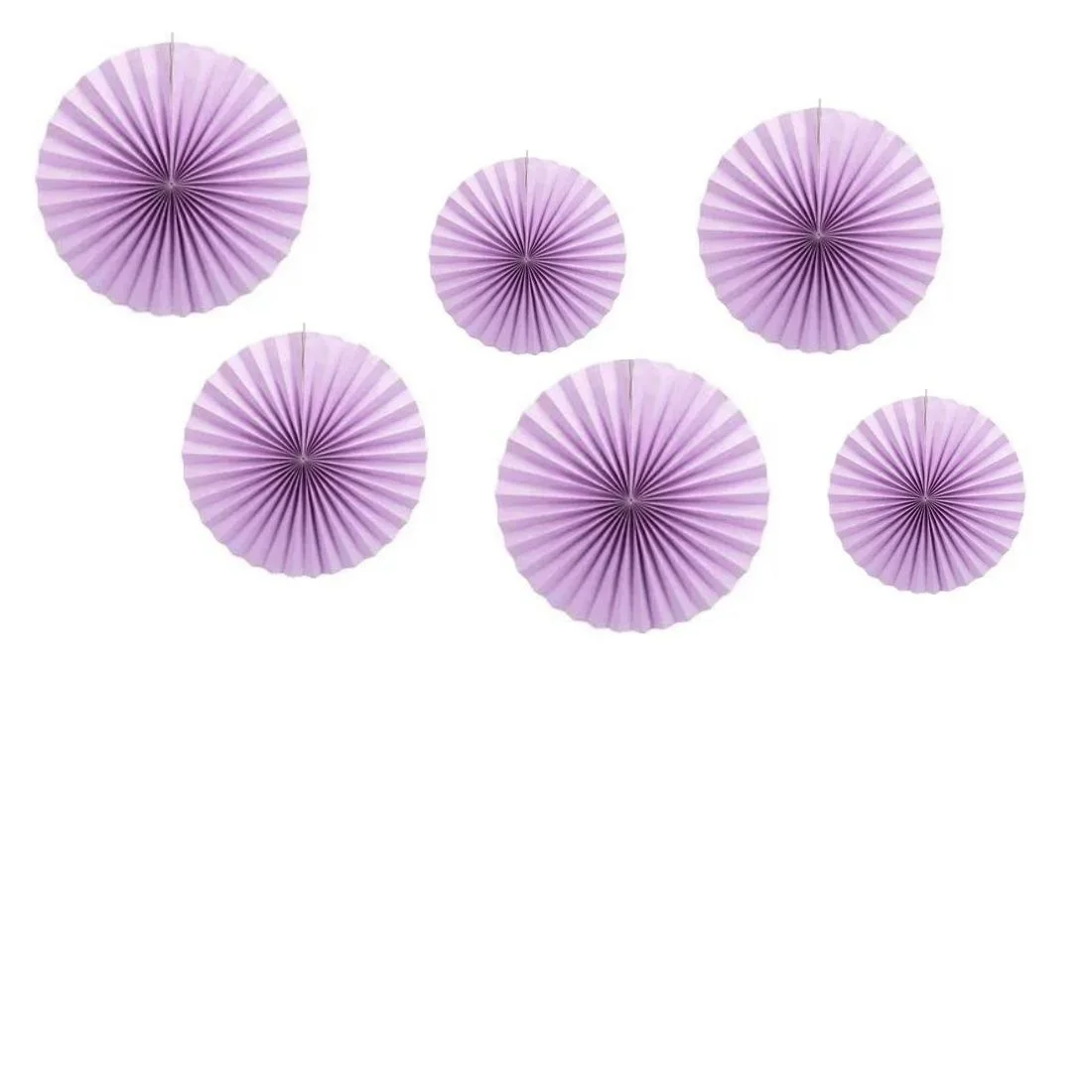 Purple Paper Fan Decoration for Birthday Decoration, Birthday Party, Wall Decoration, Hanging Decoration - Premium Handcrafted 300 GSM Birthday Decoration by Party Decor Mall India - View 6