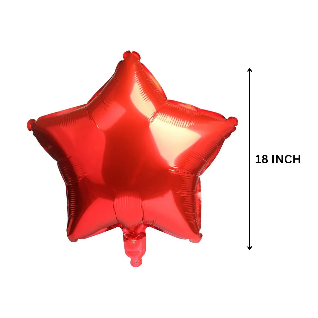 Star Red 10″ inch Foil Balloon for Happy Birthday Party Decoration, Anniversary Party & Valentine Day Pack of 10 - Premium Handcrafted 300 GSM Foil Balloon by Party Decor Mall India - View 2