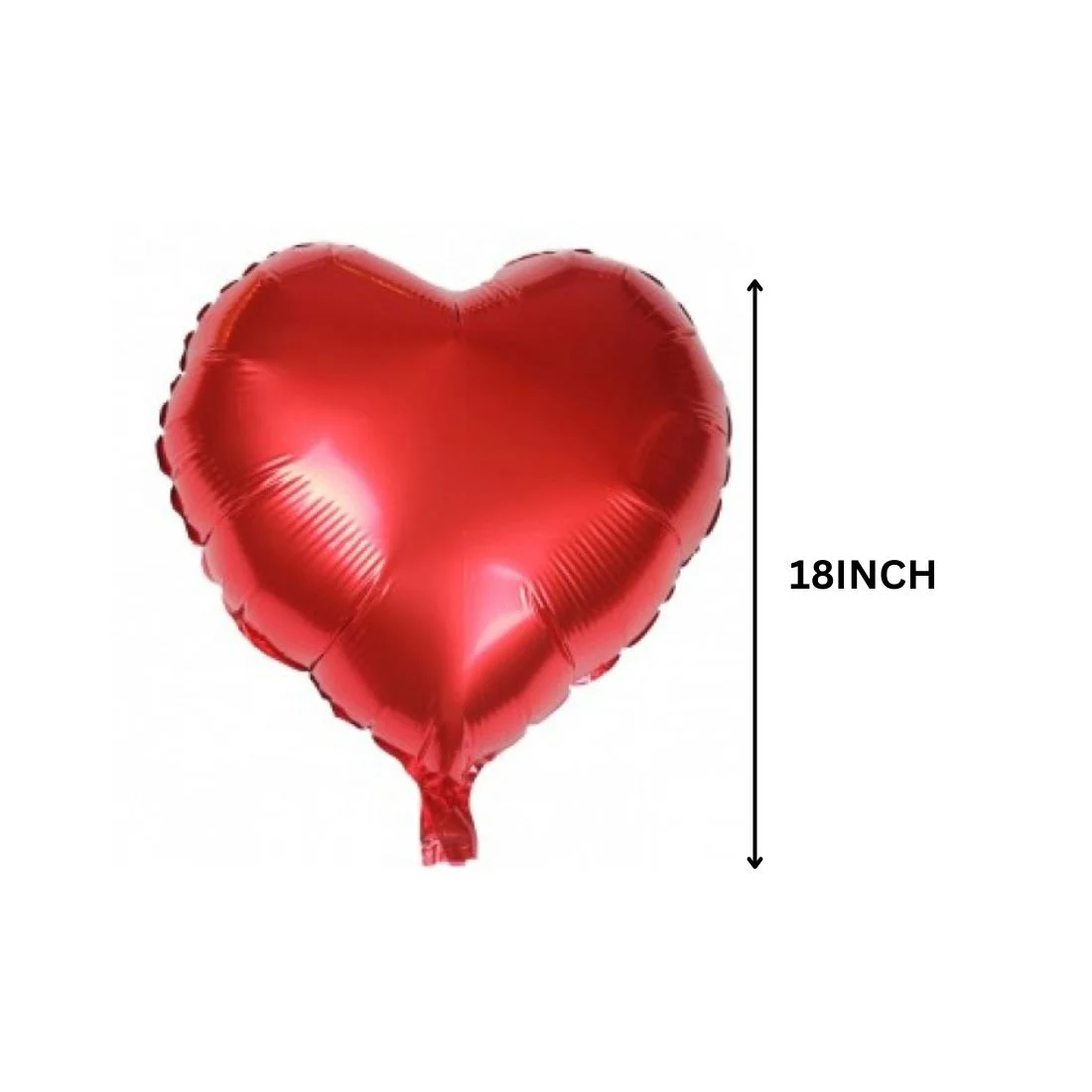Red Heart Shape Foil Balloon 18″ inch for Anniversary, Valentine Party & Happy Birthday Party Pack of 10 - Premium Handcrafted 300 GSM Foil Balloon by Party Decor Mall India - View 2