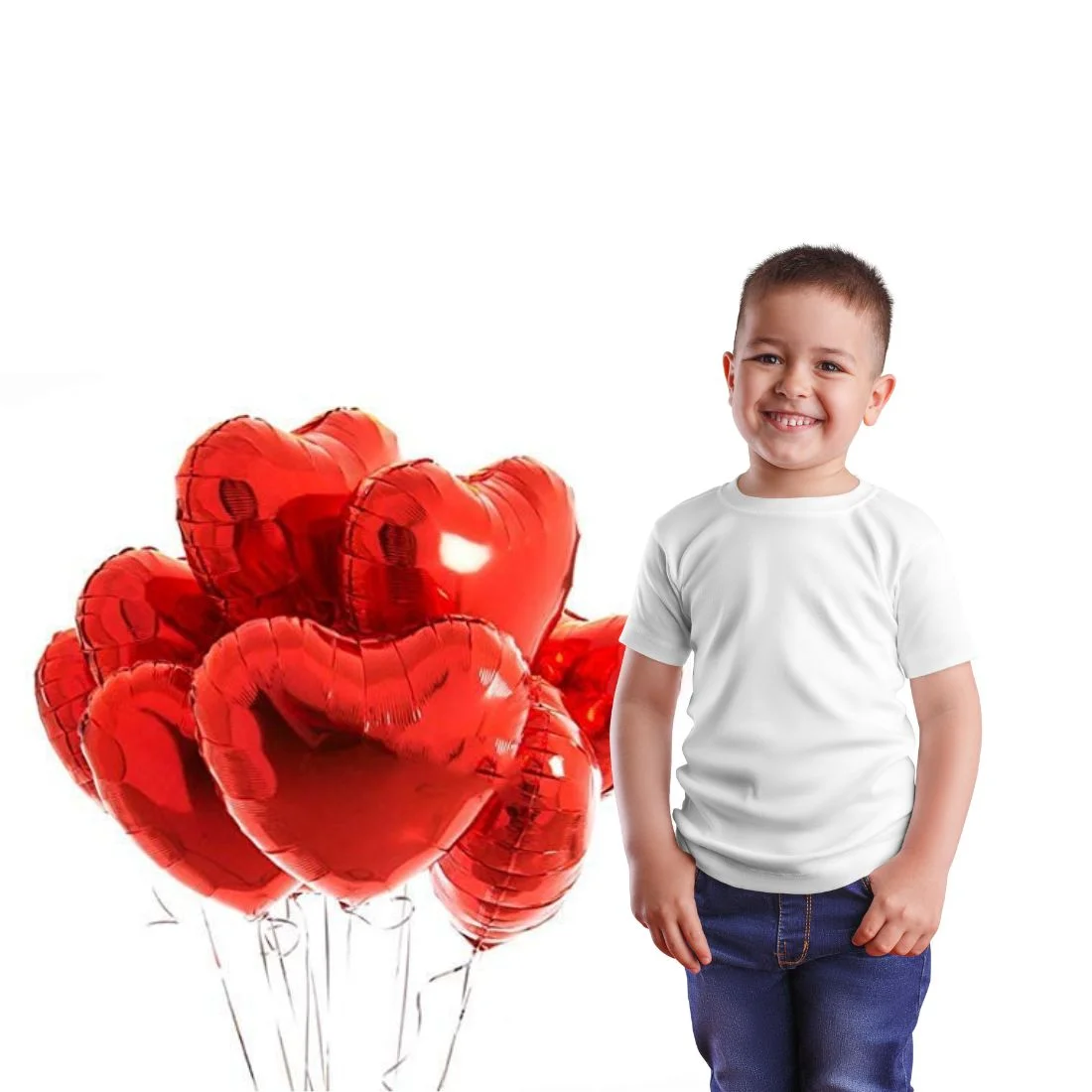 Red Heart Shape Foil Balloon 18″ inch for Anniversary, Valentine Party & Happy Birthday Party Pack of 10 - Premium Handcrafted 300 GSM Foil Balloon by Party Decor Mall India - View 6
