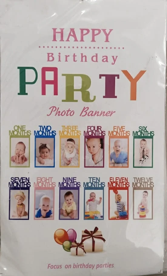 Happy Birthday Photo Banner Decoration