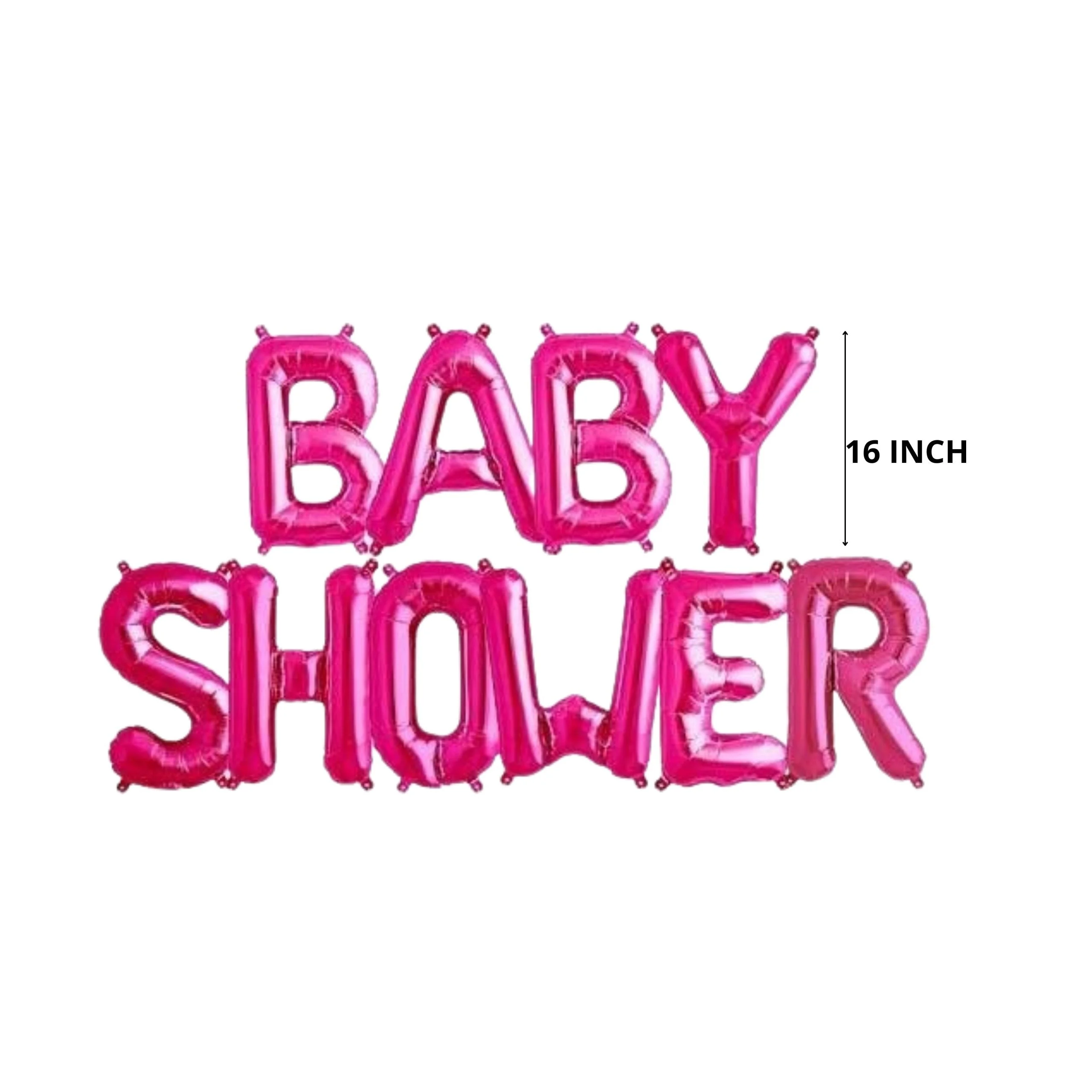 Baby Shower Pink Foil Balloon - Premium Handcrafted 300 GSM Foil Balloon by Party Decor Mall India - View 2