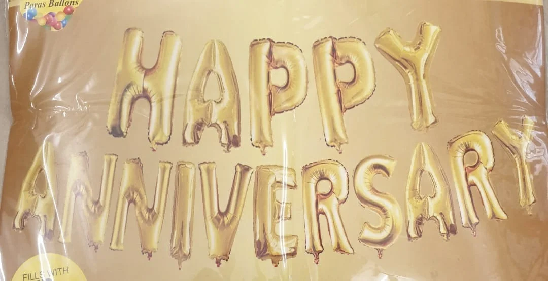 Happy Anniversary Foil Balloon