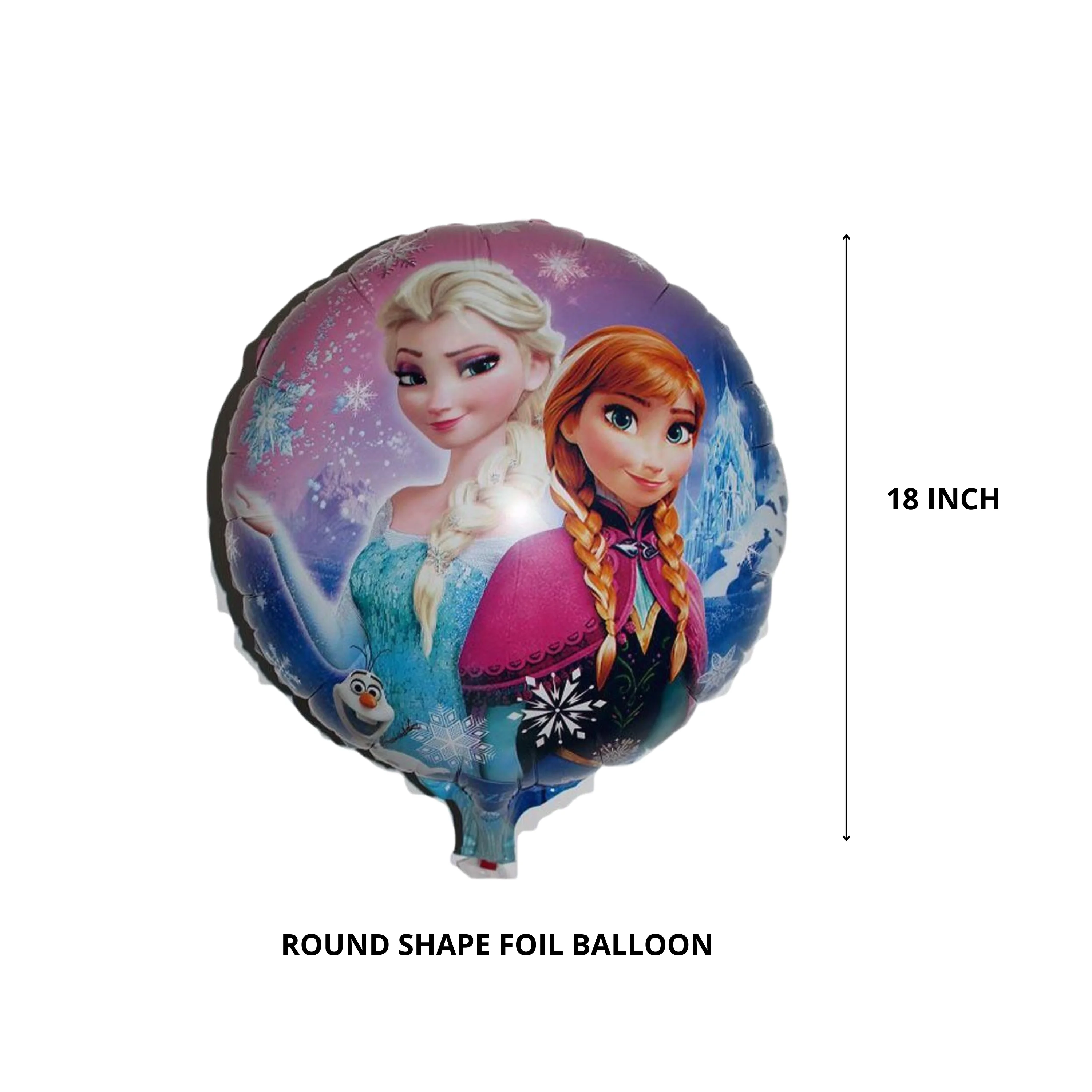 Frozen Theme Foil Balloon Set of 5 ( Pink ) - Premium Handcrafted 300 GSM Balloon Kit by Party Decor Mall India - View 2