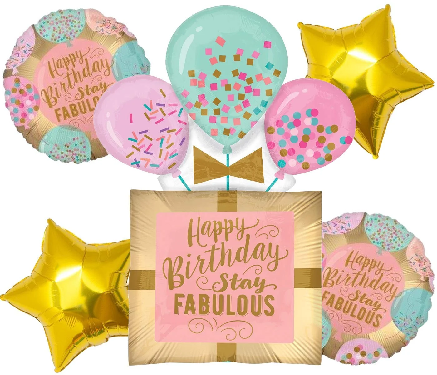 Happy Birthday Stay Fabulous Foil Balloon