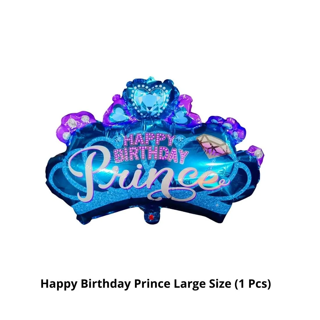 Prince Happy Birthday Foil Balloon Birthday Celebration Balloons, Birthday Theme Decoration Foil Balloon - 5 Pcs - Premium Handcrafted 300 GSM Balloons by Party Decor Mall India - View 2