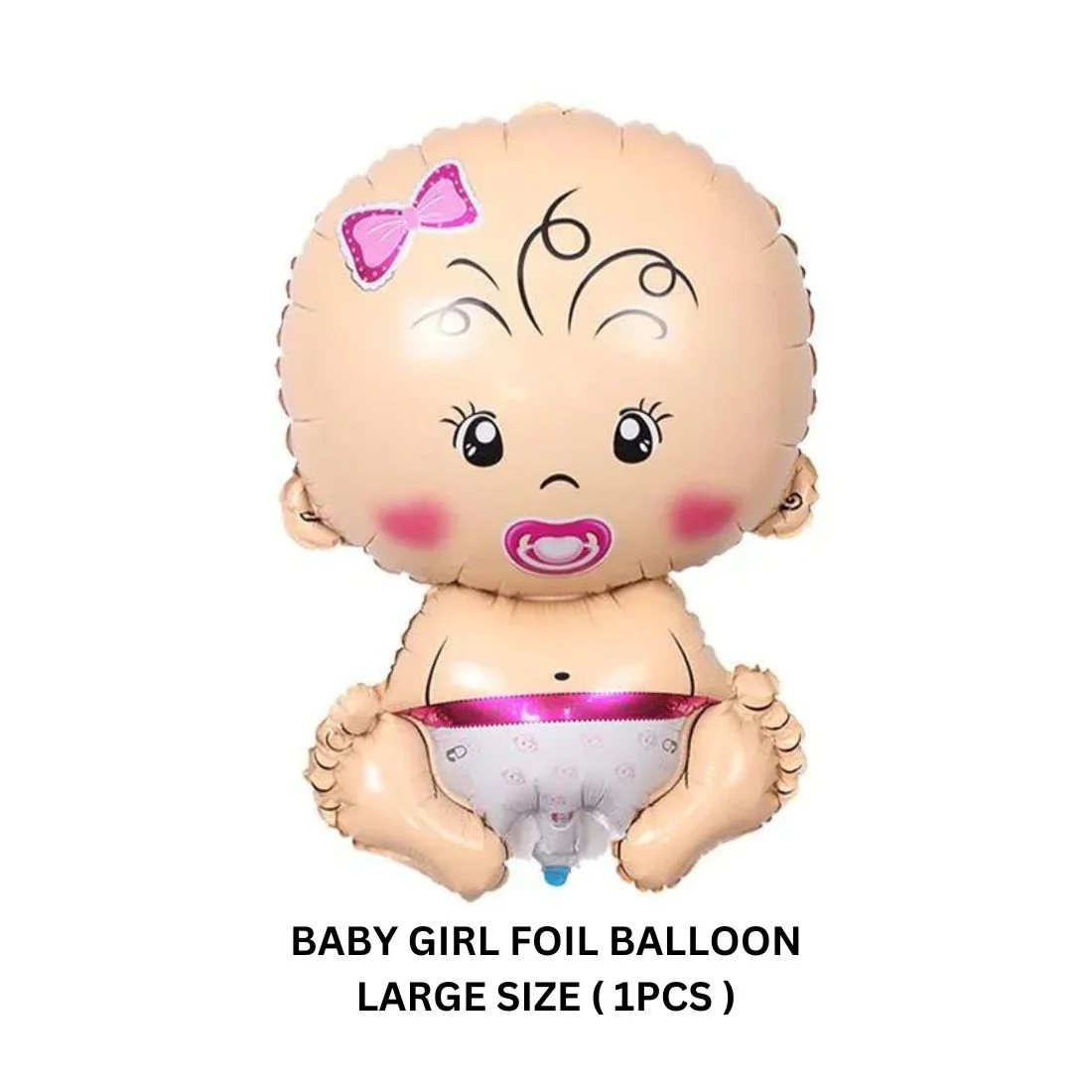 Baby Girl Shower Birthday Balloons – Its a Baby Girl Birthday Party Foil Balloon (28 inches) - Premium Handcrafted 300 GSM Balloons by Party Decor Mall India - View 2
