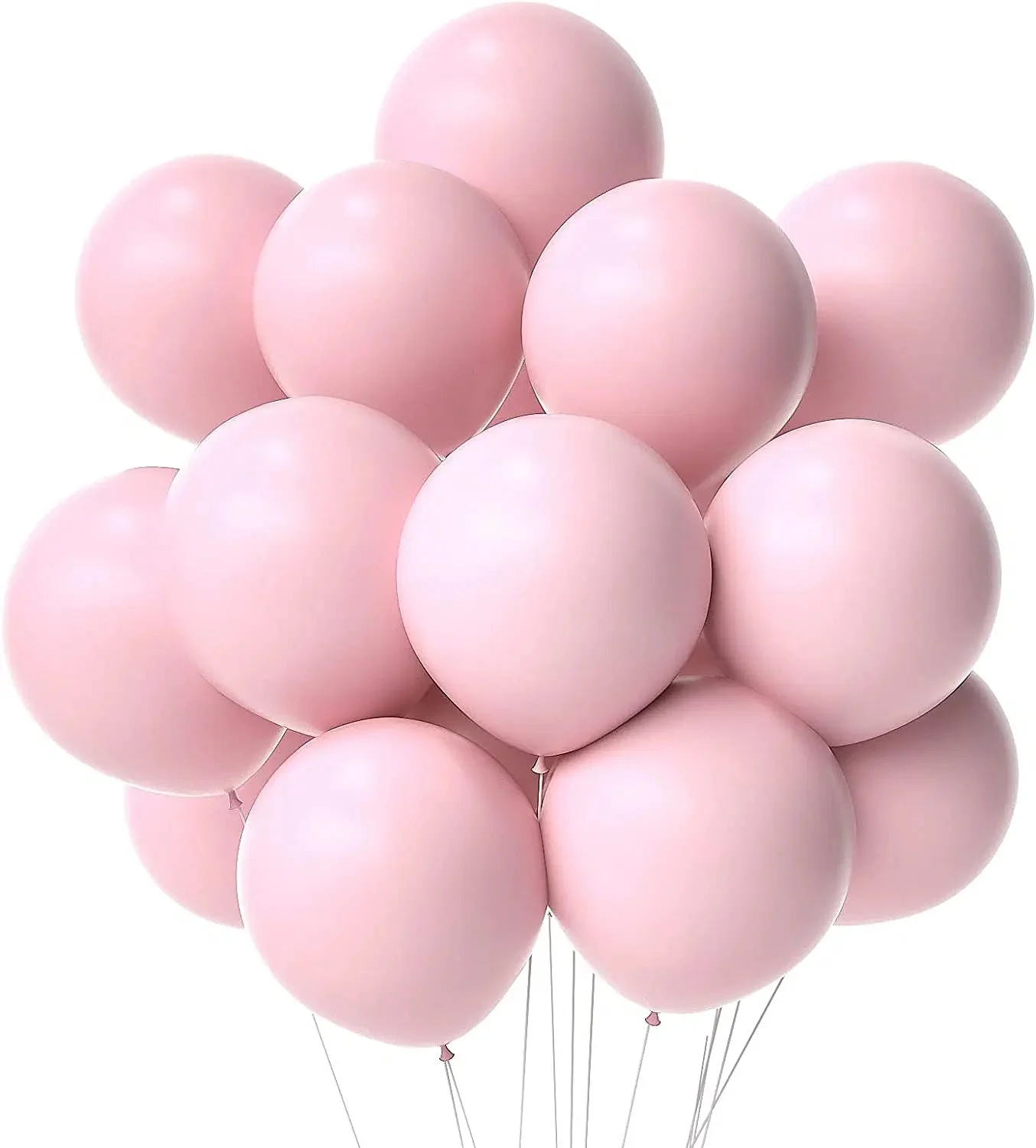 Pastel Pink Latex Balloon (50 Pcs Set) For Engagement, Wedding and Valentines Day Or Birthday Party Celebration Decoration