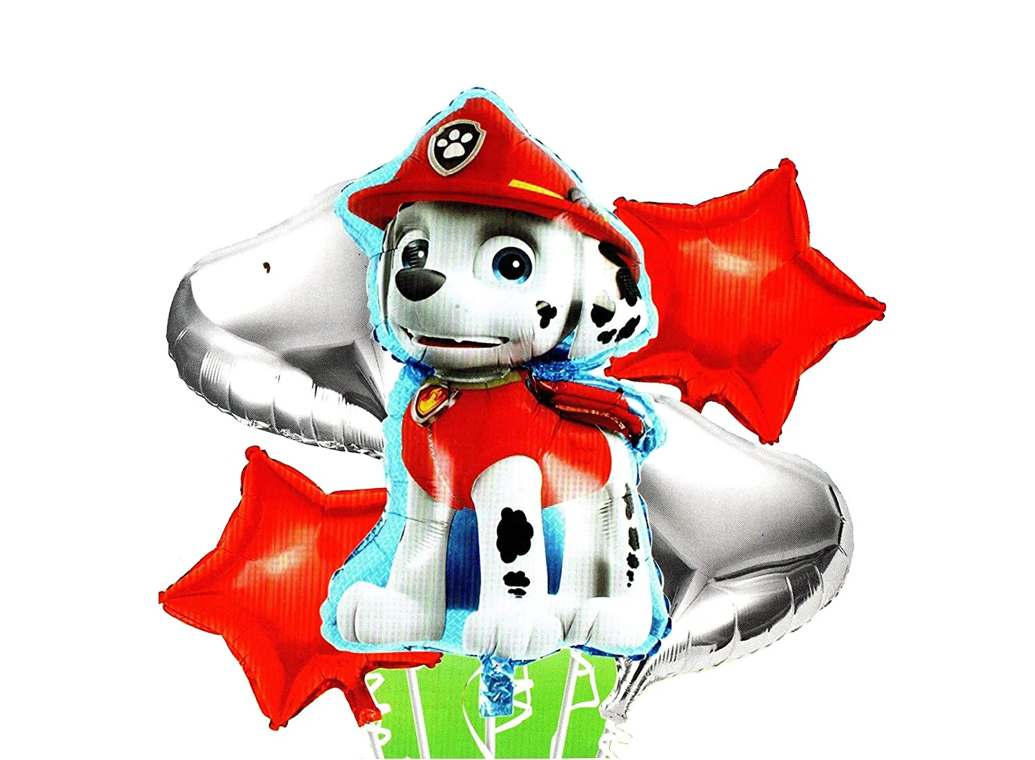 Paw Patrol Marshall cartoon character printed theme decoration foil balloon set of 5