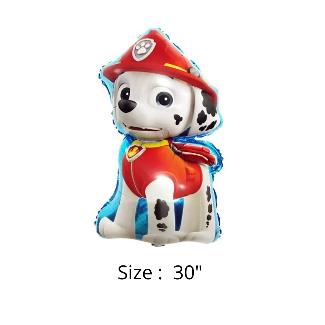 Paw Patrol Marshall cartoon character printed theme decoration foil balloon set of 5 - Premium Handcrafted 300 GSM Balloon Kit by Party Decor Mall India - View 2