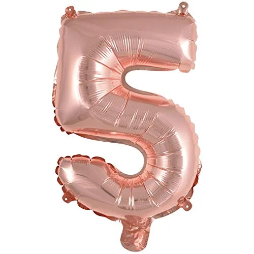 32 Inches Number Foil Balloon, Rose Gold Color - Premium Handcrafted 300 GSM Party Supplies by Party Decor Mall India - View 12