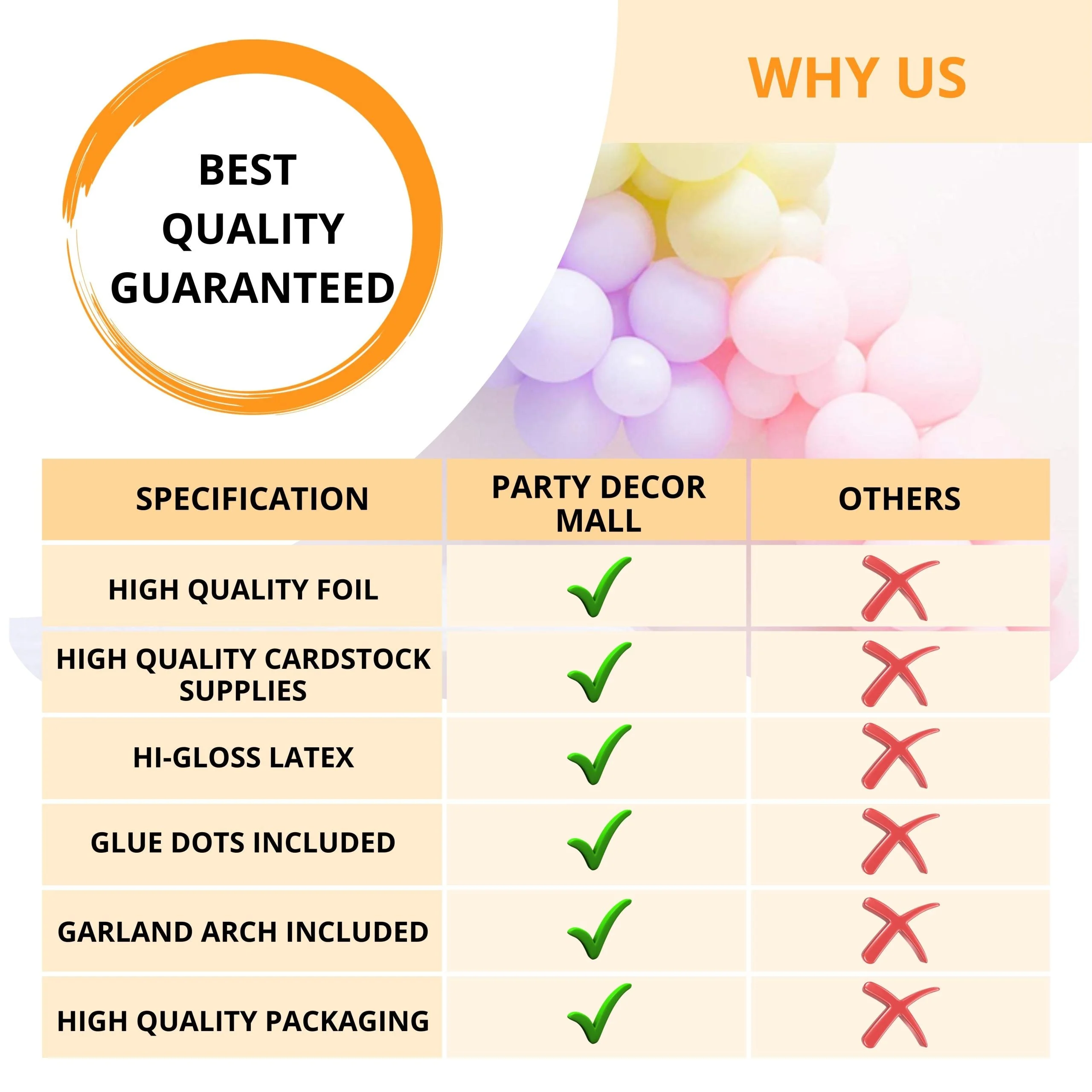 Merry Christmas Decoration – Golden Foil Merry Christmas, Metallic Gold, Green & Red Balloons, Santa, stick Foil & Mix Confetti Balloon(84 pcs) - Premium Handcrafted 300 GSM Balloons by Party Decor Mall India - View 3