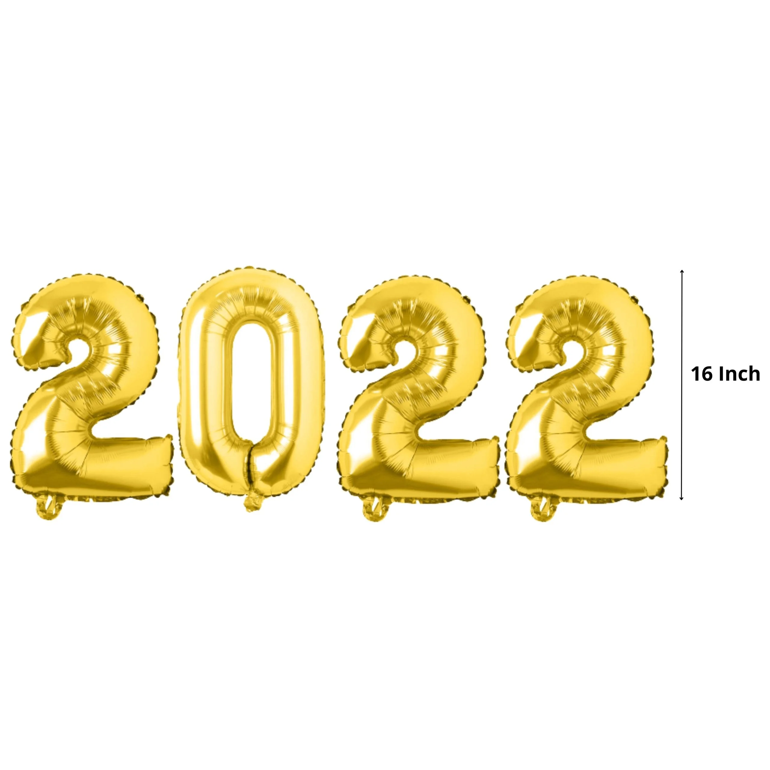 Welcome 2023 Happy New Year Foil Balloons for New Year Celebration Decoration (6 Pieces) - Premium Handcrafted 300 GSM Foil Balloons, Balloons by Party Decor Mall India - View 4