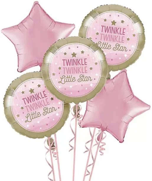 Twinkle Twinkle little Star Foil Balloon Decorations Theme - Premium Handcrafted 300 GSM Foil Balloon by Party Decor Mall India - View 1