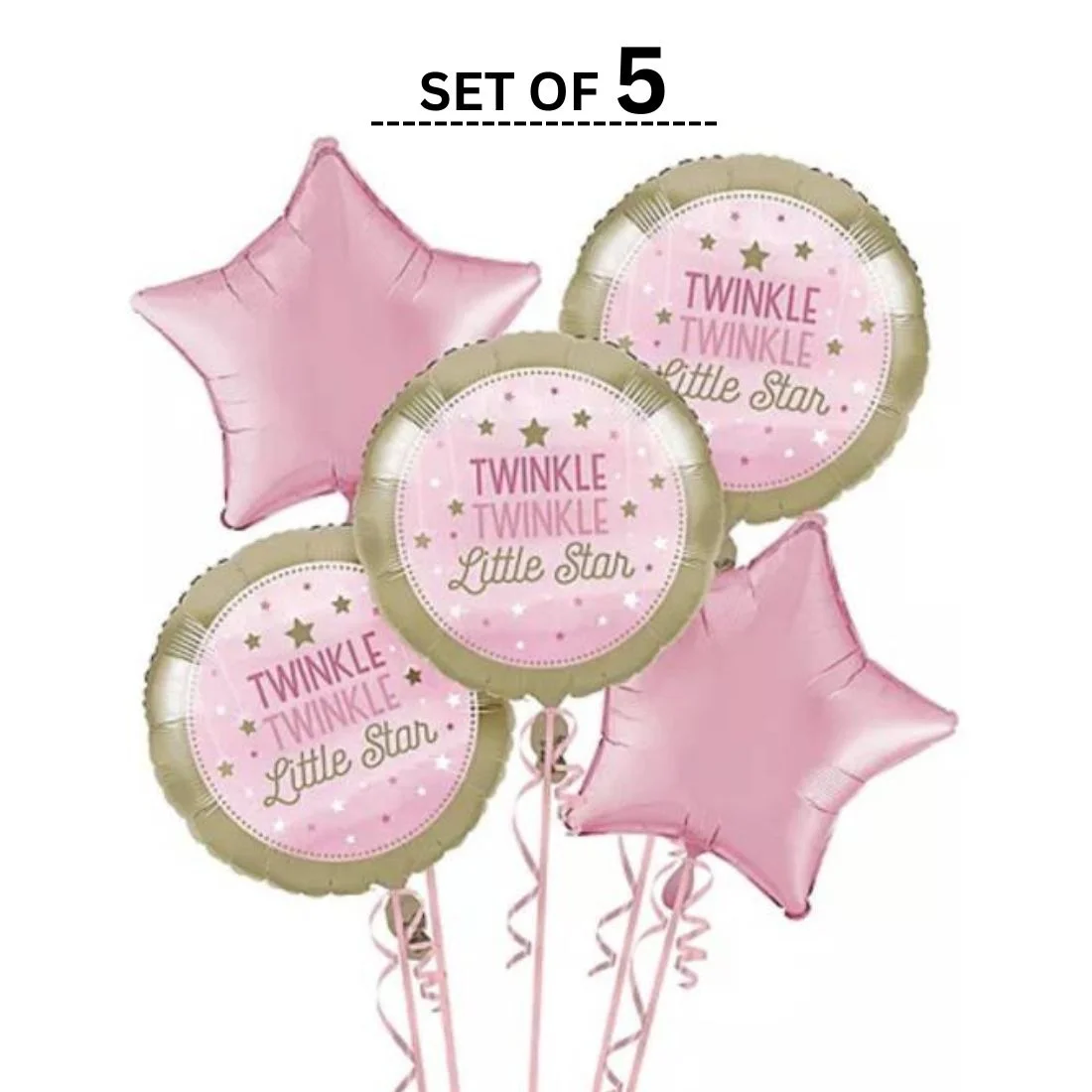 Twinkle Twinkle little Star Foil Balloon Decorations Theme - Premium Handcrafted 300 GSM Foil Balloon by Party Decor Mall India - View 4