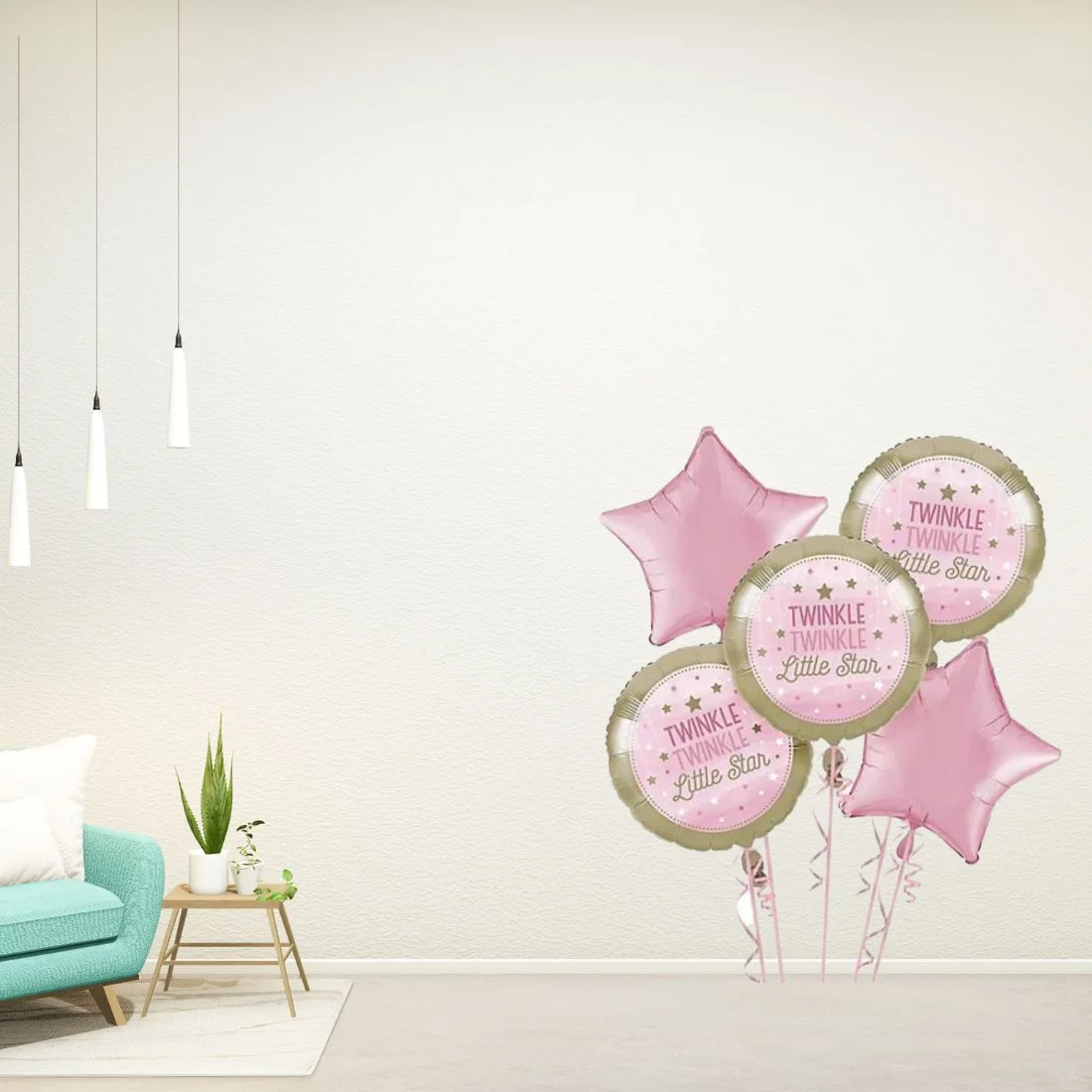 Twinkle Twinkle little Star Foil Balloon Decorations Theme - Premium Handcrafted 300 GSM Foil Balloon by Party Decor Mall India - View 5