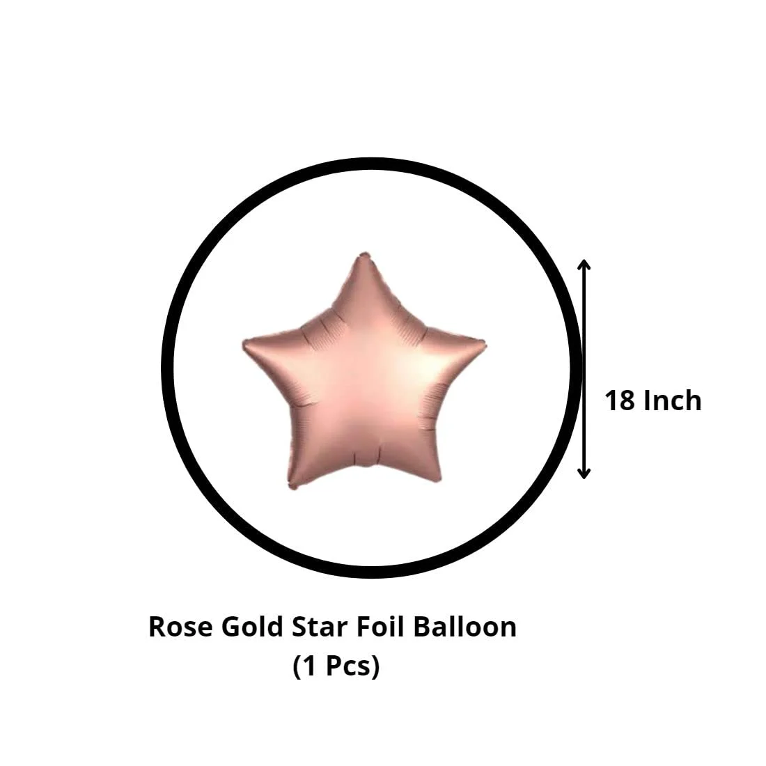 Love Shape Letter Foil Balloon with Rose Gold Confetti and Rose Gold Metallic Balloons for Birthday Wedding Valentine’s Day (21 piece) - Premium Handcrafted 300 GSM Balloons by Party Decor Mall India - View 6