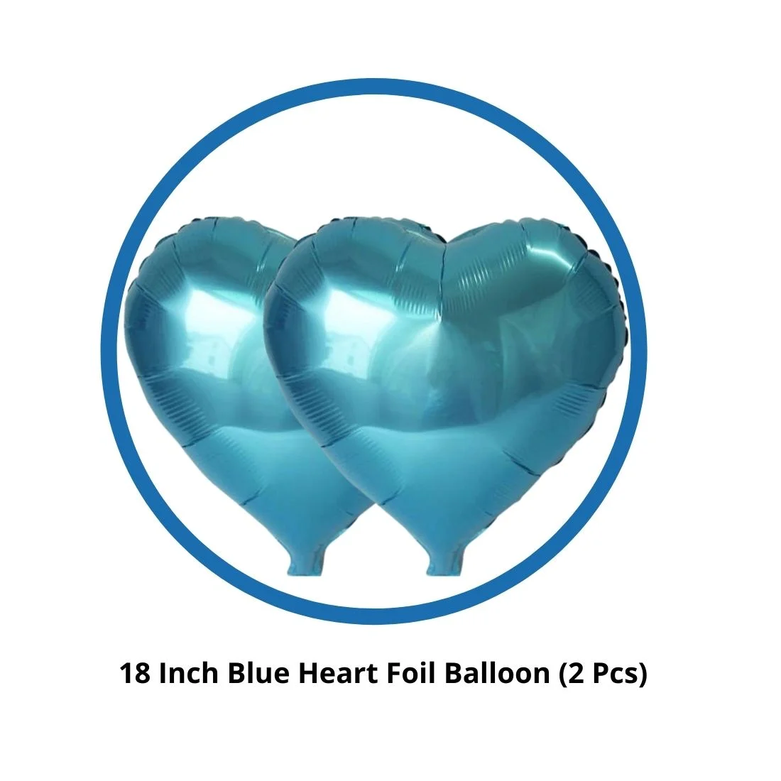 Blue Boys Prince Crown Foil Balloons Set for Boys Theme Birthday Party (set of 5) - Premium Handcrafted 300 GSM Foil Balloons, Balloons by Party Decor Mall India - View 4