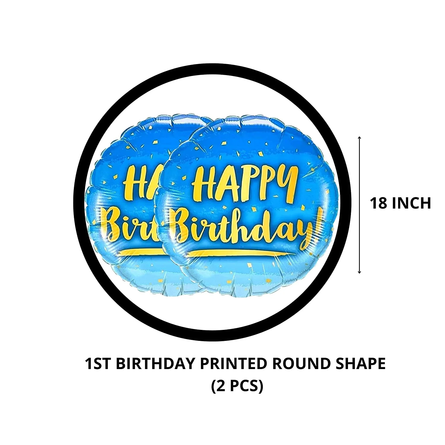 1st Birthday Decorations kit for Boys - 80 pcs Combo Sets - Premium Handcrafted 300 GSM Birthday Decoration by Party Decor Mall India - View 3