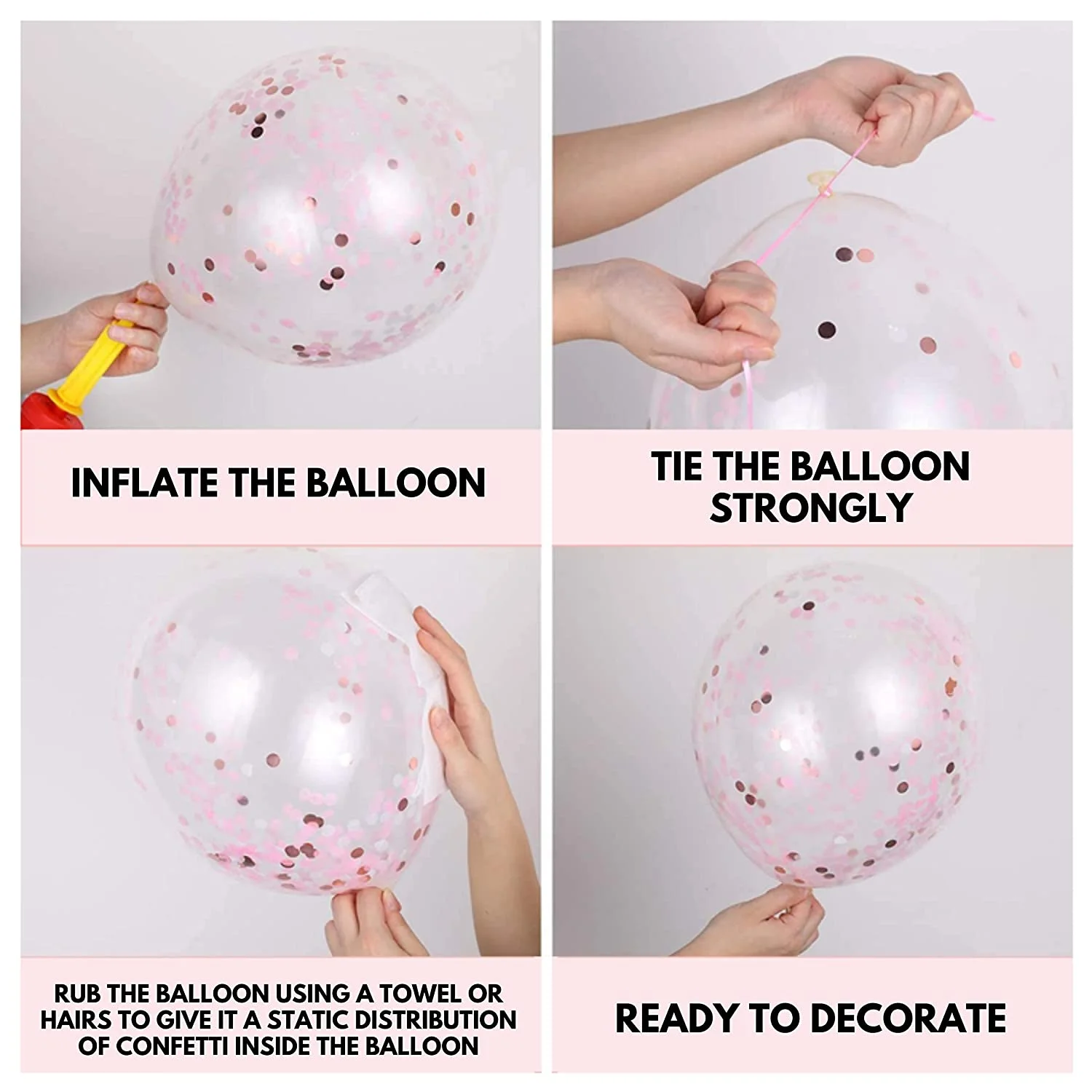 53PCS - Blue, Golden & White Balloon Birthday Decor Kit for Girls. - Premium Handcrafted 300 GSM Balloon Kit by Party Decor Mall India - View 6