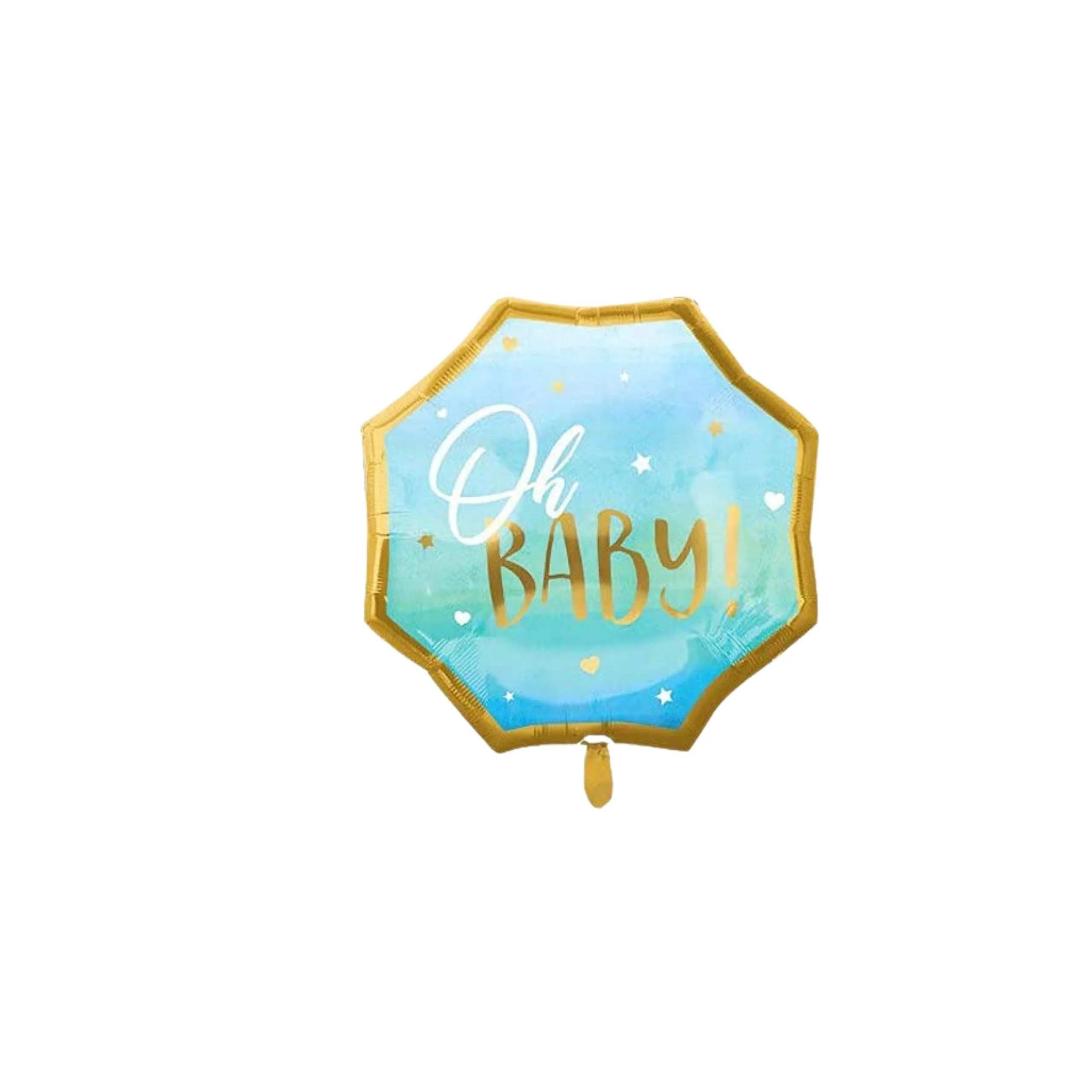 Oh Baby Blue foil Balloon - Premium Handcrafted 300 GSM Foil Balloon by Party Decor Mall India - View 1