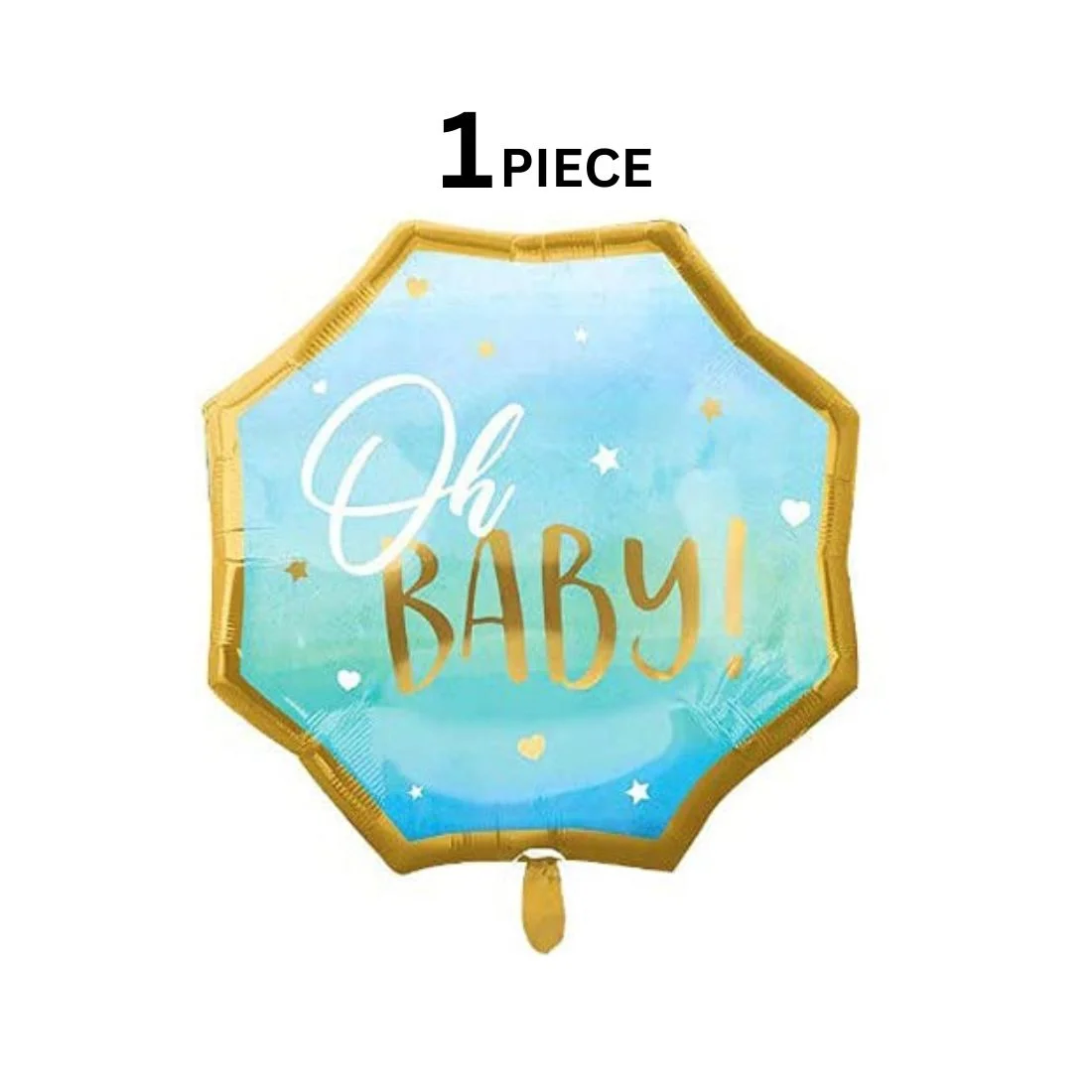 Oh Baby Blue foil Balloon - Premium Handcrafted 300 GSM Foil Balloon by Party Decor Mall India - View 5