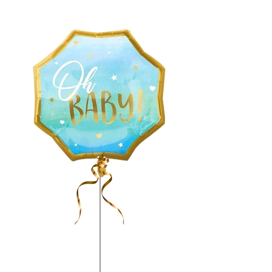 Oh Baby Blue foil Balloon - Premium Handcrafted 300 GSM Foil Balloon by Party Decor Mall India - View 6