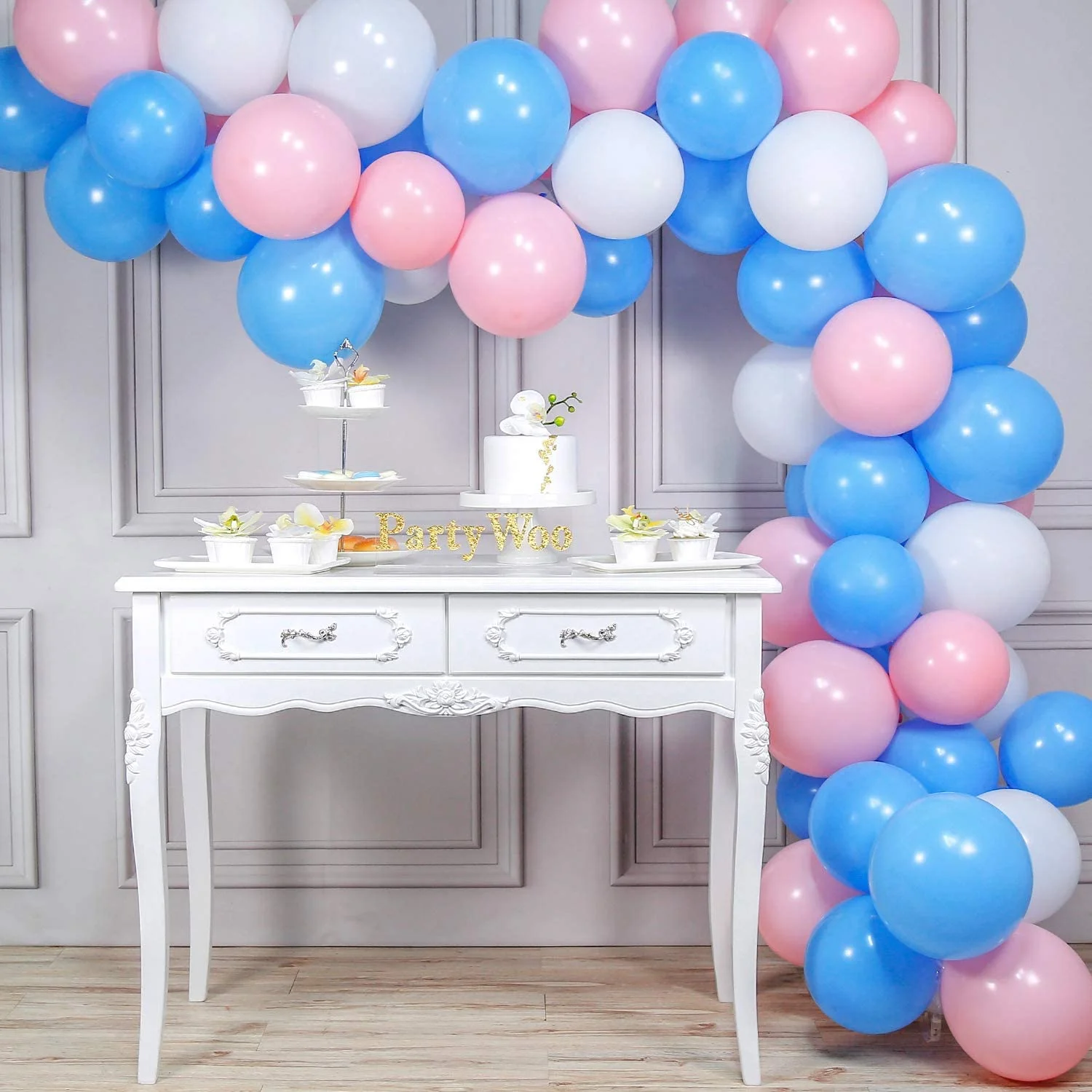 Frozen Theme Birthday Decoration for Girls 56 Pcs – Princess Elsa Birthday Party Decorations – Frozen Birthday Decorations for Girls - Premium Handcrafted 300 GSM Birthday Decoration by Party Decor Mall India - View 4